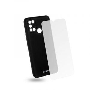 Egoboo Case and Tempered Glass θήκη για Realme 7i. Black