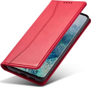 Bodycell PU Leather Wallet θήκη για Realme 8/8 Pro. Red