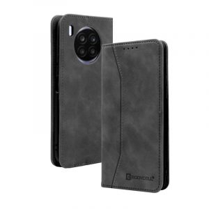 Bodycell PU Leather Wallet θήκη για Huawei Nova 8i. Black