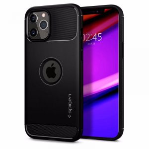 Spigen Rugged Armor θήκη για iPhone 12 Pro/12. Black