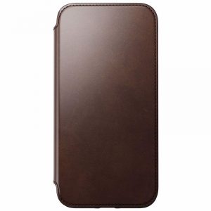 Nomad Modern Leather Folio With MagSafe θήκη για iPhone 14 Pro Max. Brown