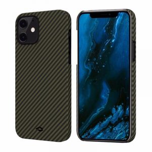 Pitaka MagCase Aramid Kevlar για το iPhone 12. Black/Yellow(Twill)