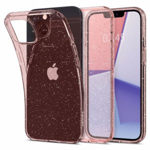 Spigen Liquid Crystal Glitter θήκη για iPhone 13 Mini. Rose Quartz