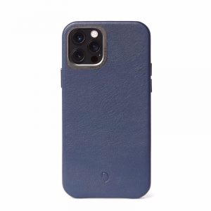 Decoded Leather Back Cover with Magsafe θήκη για iPhone 12 Pro/ 12. Blue