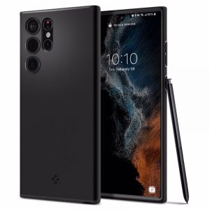 Spigen Thin Fit θήκη για Samsung Galaxy S22 Ultra. Black