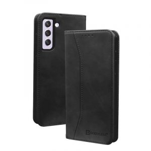 Bodycell PU Leather Wallet θήκη για Samsung Galaxy S21 FE. Black