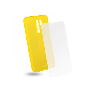Egoboo Case and Tempered Glass θήκη για Xiaomi Redmi 9. Lime