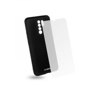 Egoboo Case and Tempered Glass θήκη για Xiaomi Redmi 9. Black