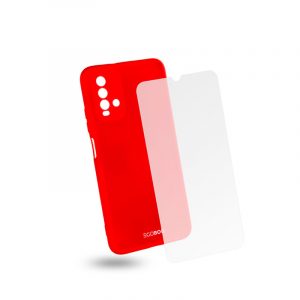 Egoboo Case and Tempered Glass θήκη για Xiaomi Redmi 9T. Coral