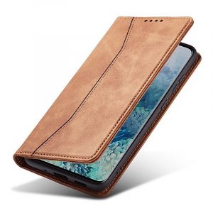 Bodycell PU Leather Wallet θήκη για Xiaomi Mi 11 Lite. Brown