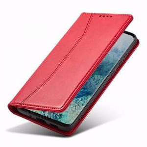 Bodycell PU Leather Wallet θήκη για Xiaomi Redmi 10C. Red
