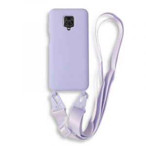Bodycell Silicon θήκη με λουράκι για Xiaomi Redmi Note 9S/Note 9 Pro. Violet