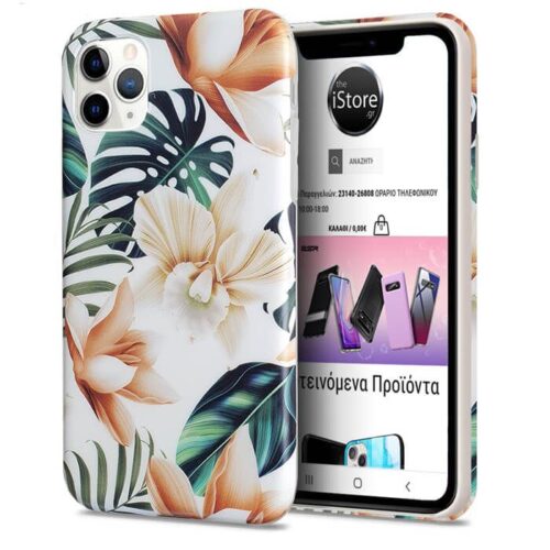 Nature Series Silicone Case Magnolia White iPhone 11 Pro Max