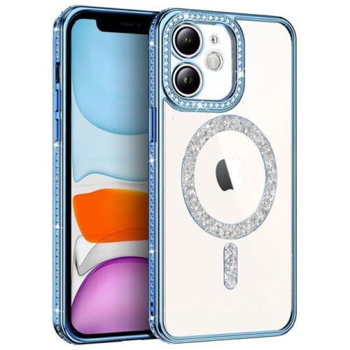 Θήκη iPhone 11 Magsafe Bare Look Diamonds Blue