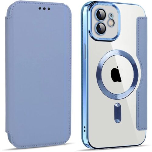 Θήκη Orso Flip Camera Protection Magsafe Bare Look Cyan iPhone 11