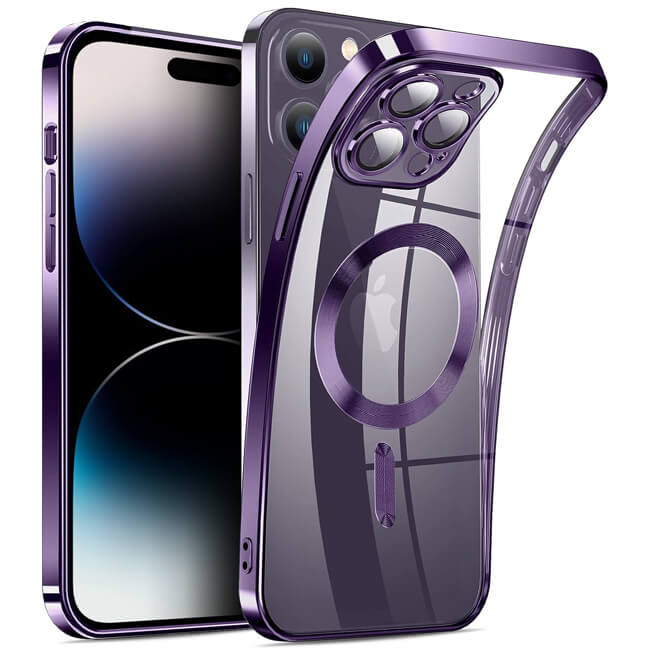 Θήκη Orso Magsafe Camera Protection Bare Look Purple iPhone 14 Pro