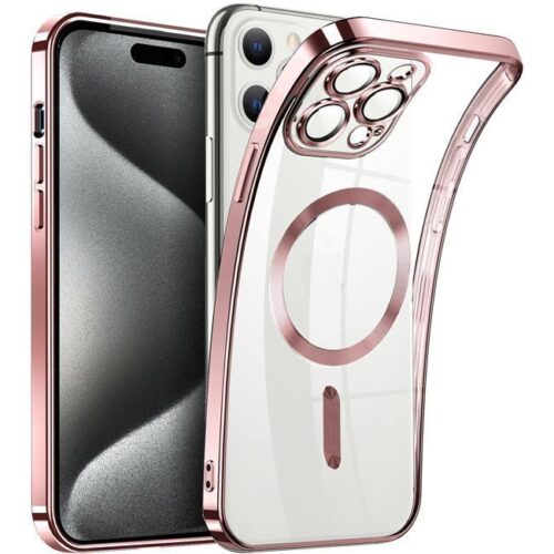 Θήκη Orso Magsafe Camera Protection Bare Look Rose Gold iPhone 15 Pro Max