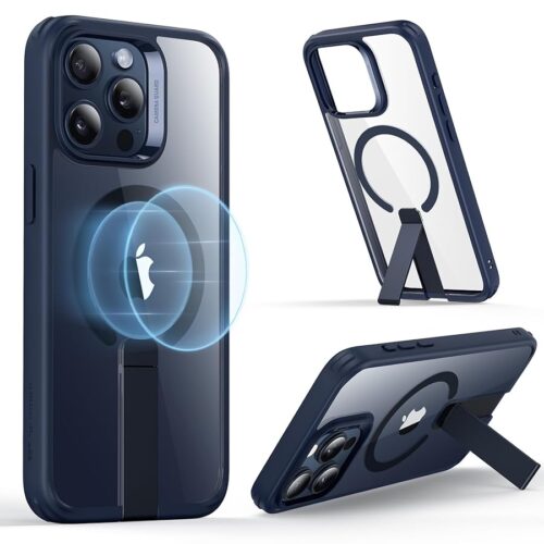 Θήκη ESR Boost Flickstand HaloLock MagSafe Clear Blue iPhone 15 Pro Max