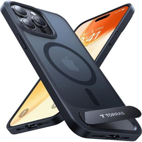 Θήκη Torras Pstand MagSafe Kickstand Black iPhone 15 Pro