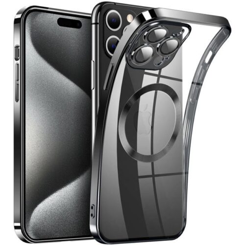 Θήκη Orso Magsafe Camera Protection Bare Look Black iPhone 15 Pro Max