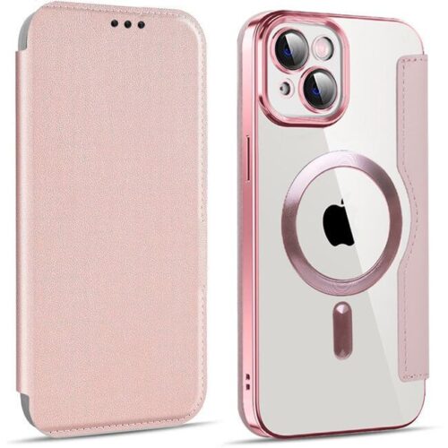 Θήκη Orso Flip Camera Protection Magsafe Bare Look Rose Gold iPhone 15