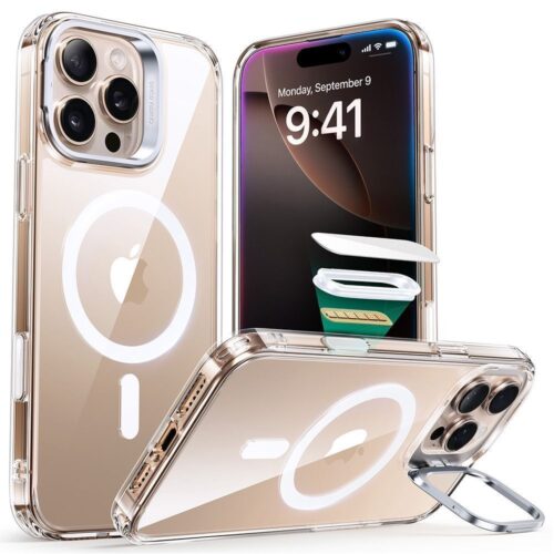 Θήκη ESR Classic Hybrid with Stash Stand (Camera Control Button) HaloLock MagSafe Clear iPhone 16 Pro Max