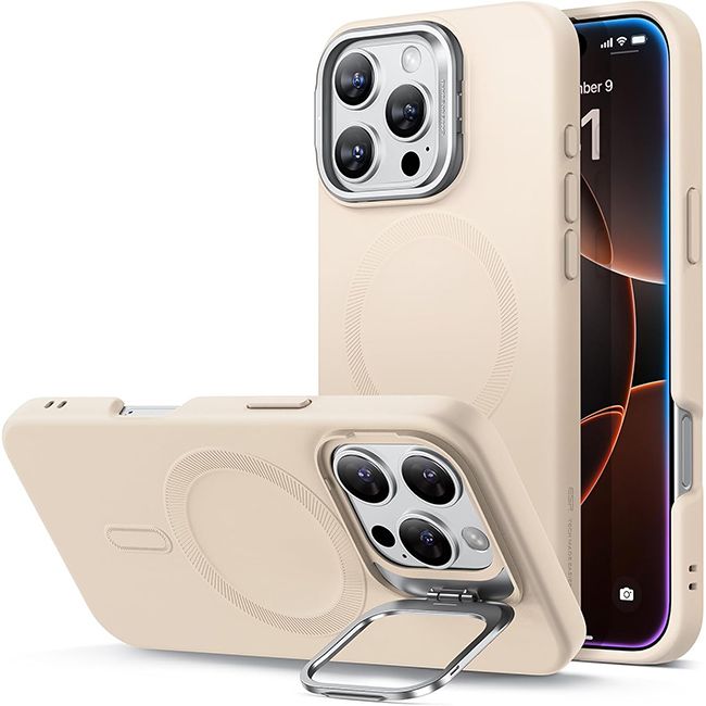 Θήκη ESR Cloud with Stash Stand HaloLock Magsafe Light Tan iPhone 16 Pro