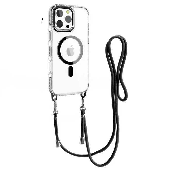 Θήκη Siipro MagCover Lanyard Black iPhone 16 Pro Max