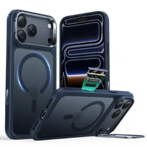 Θήκη ESR Classic Hybrid with Stash Stand (Camera Control Button) HaloLock MagSafe Frosted Blue iPhone 17 Pro Max