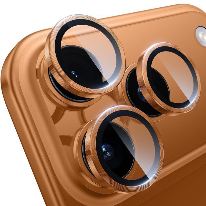 Orso Lens Camera Tempered Glass Orange iPhone 17 Pro/17 Pro Max