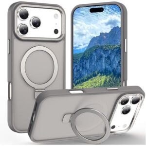 Θήκη Orso Ostand Hybrid Focus Frosted Titanium iPhone 17 Pro Max