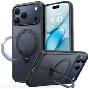 Θήκη Torras Ostand Spin MagSafe Black iPhone 17 Pro Max