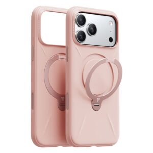 Θήκη Torras Ostand Spin Silicone MagSafe Blush Pink iPhone 17 Pro Max