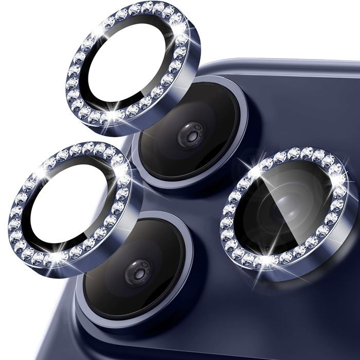 Orso Lens Camera Tempered Glass Blue Diamonds iPhone 17 Pro/17 Pro Max