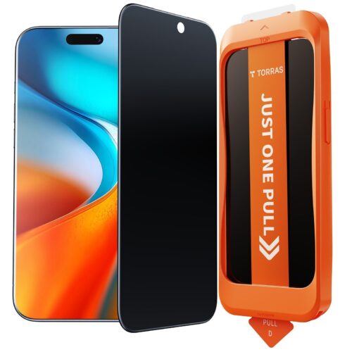 Torras Install Master Privacy Tempered Glass iPhone Air