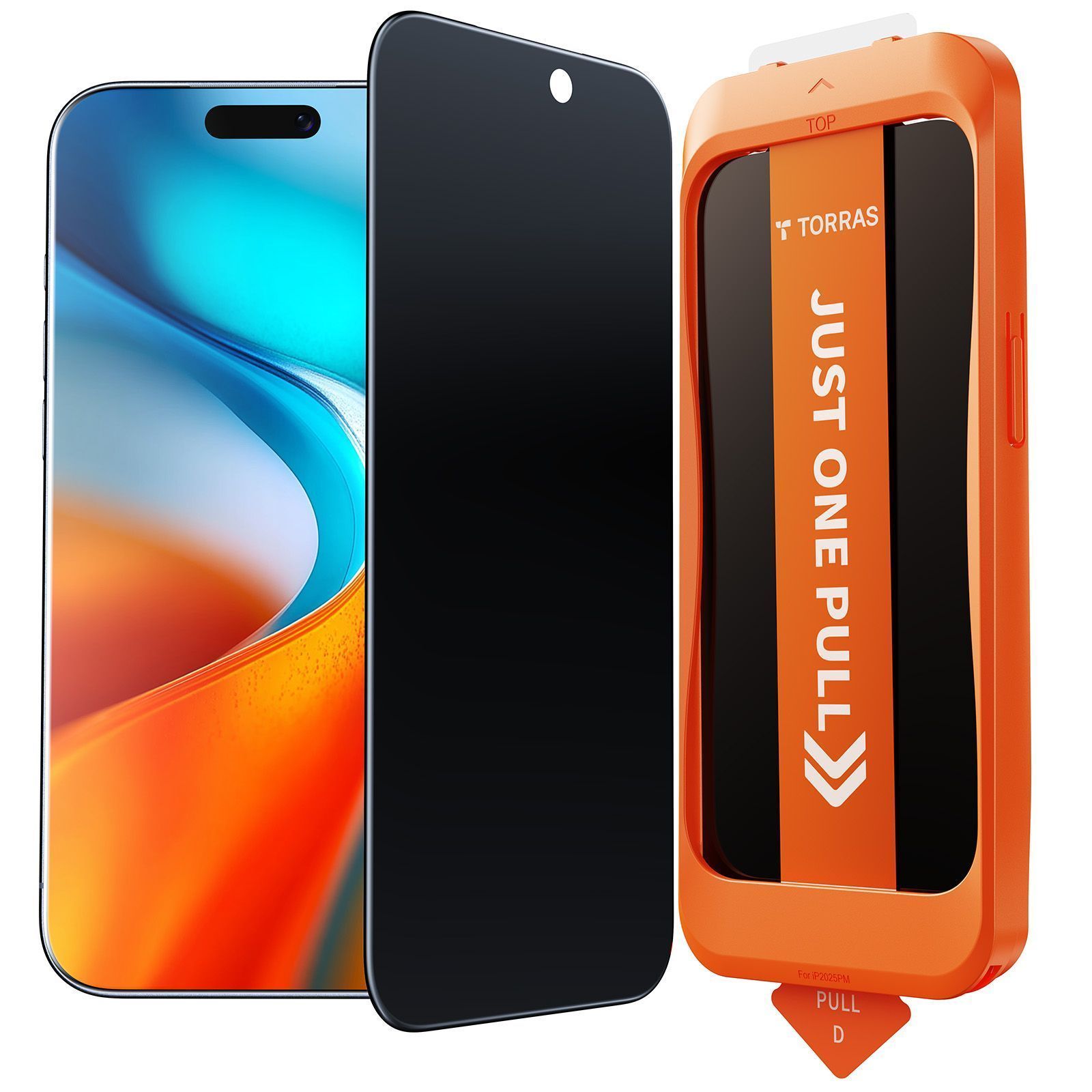 Torras Install Master Privacy Tempered Glass iPhone Air