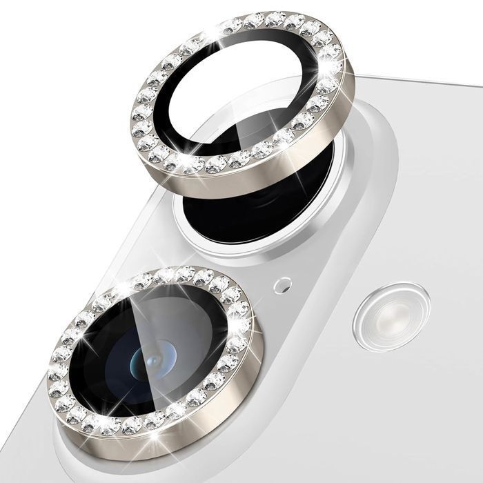 Orso Lens Camera Tempered Glass Titanium Diamonds iPhone 17/16/16 Plus