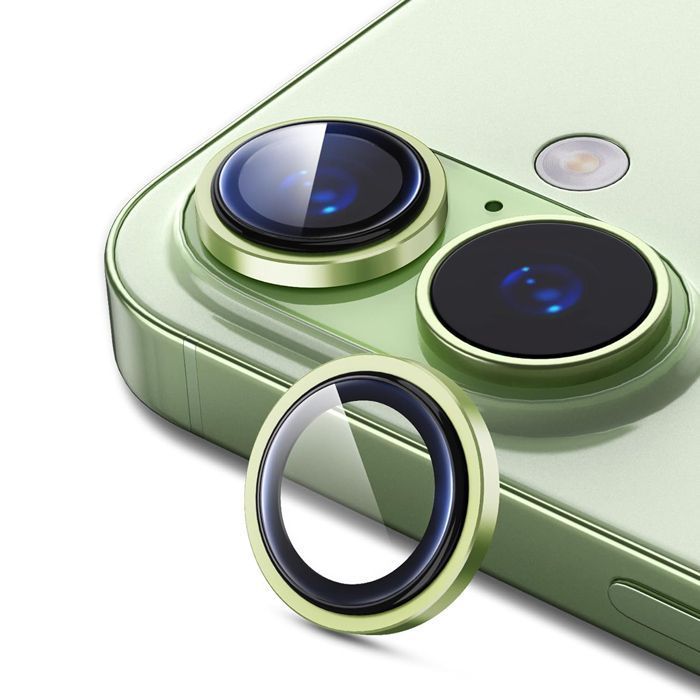 Orso Lens Camera Tempered Glass Green iPhone 17/16/16 Plus