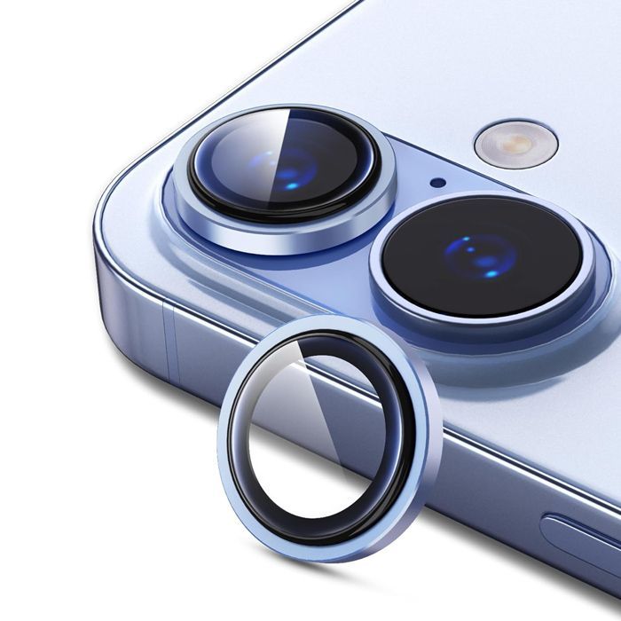 Orso Lens Camera Tempered Glass Light Blue iPhone 17/16/16 Plus