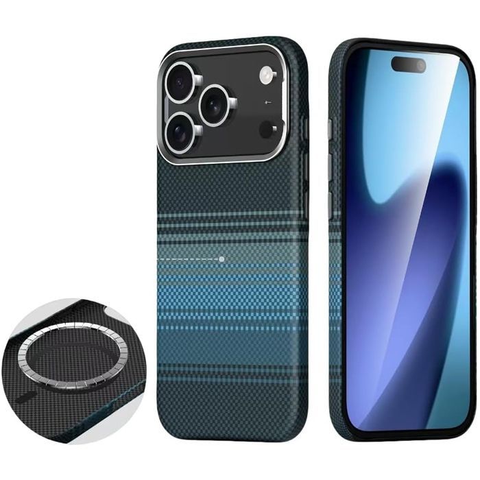 Θήκη Siipro Aramid Fiber Magsafe Blue iPhone 17 Pro Max