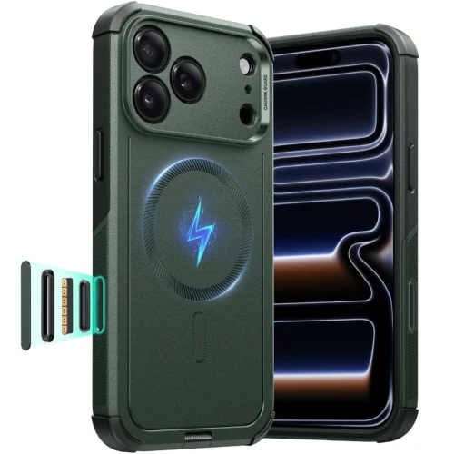 Θήκη ESR Cyber Tough with Camera Control Button Magsafe Green iPhone 17 Pro Max