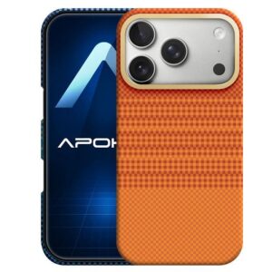 Θήκη Apokin Kevlar Fiber Magsafe Orange iPhone 17 Pro Max