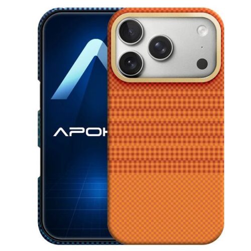 Θήκη Apokin Kevlar Fiber Magsafe Orange iPhone 17 Pro Max