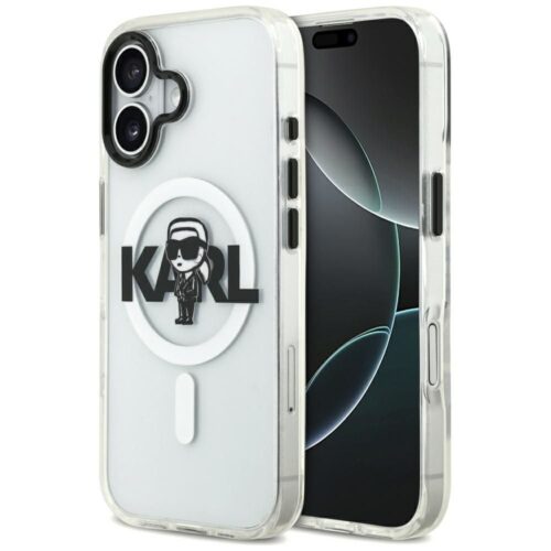 Θήκη Karl Lagerfeld IML Karl Sketch Logo MagSafe Clear iPhone 17