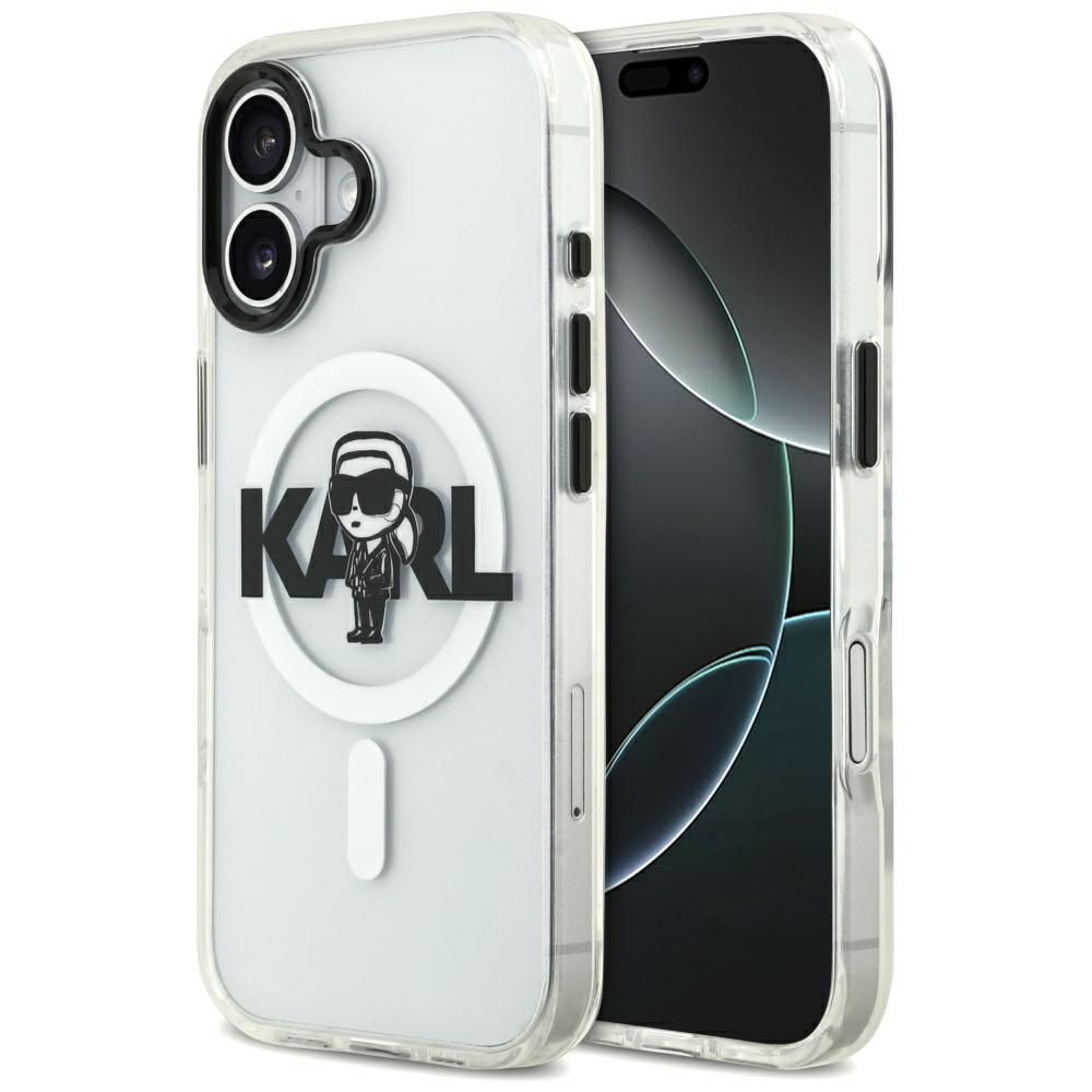 Θήκη Karl Lagerfeld IML Karl Sketch Logo MagSafe Clear iPhone 17
