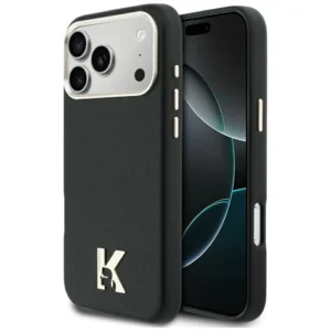 Θήκη Karl Lagerfeld Karl Head Logo MagSafe Leather Black iPhone 17 Pro Max