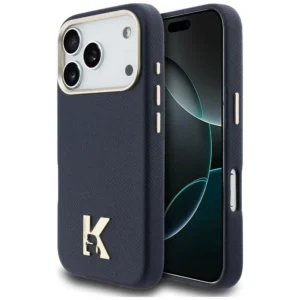 Θήκη Karl Lagerfeld Karl Head Logo MagSafe Leather Blue iPhone 17 Pro Max