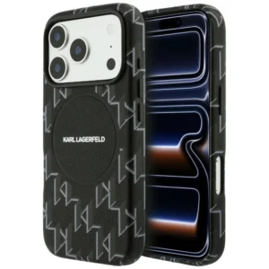 Θήκη Karl Lagerfeld Monogram Logo MagSafe Black iPhone 17 Pro Max