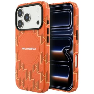 Θήκη Karl Lagerfeld Monogram Logo MagSafe Orange iPhone 17 Pro Max