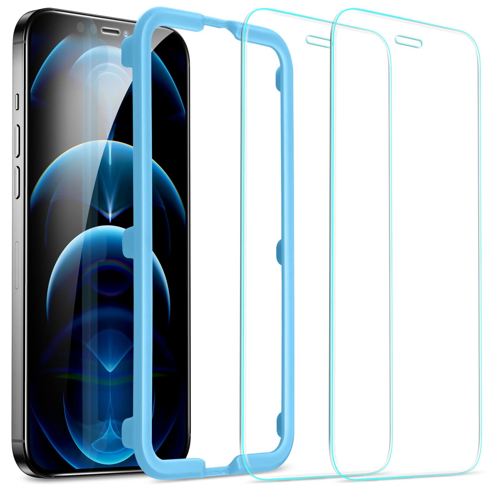 ESR Premium Quality Tempered Glass iPhone 12 Pro Max (2-Pack With Easy Installation Frame)